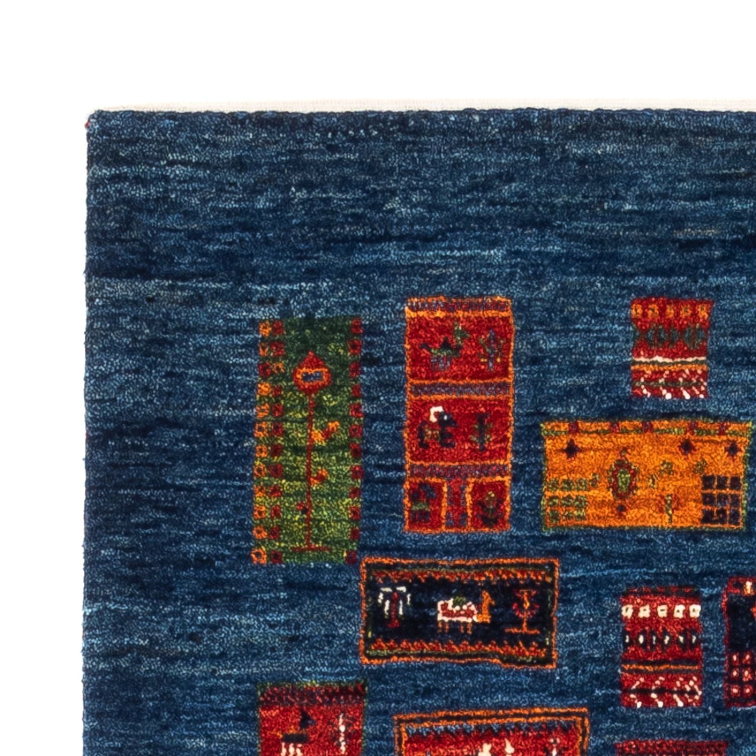 Alfombra Gabbeh - Loribaft Persa - Real - 123 x 86 cm - multicolor