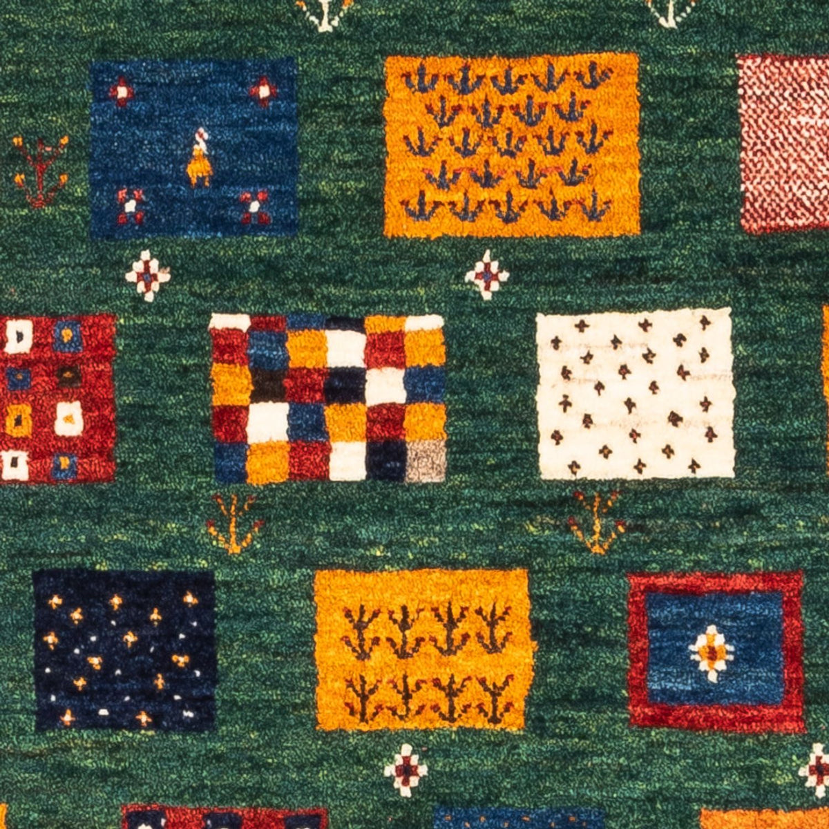 Alfombra Gabbeh - Loribaft Persa - Real - 125 x 80 cm - multicolor