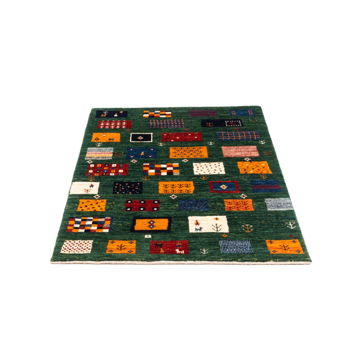 Alfombra Gabbeh - Loribaft Persa - Real - 125 x 80 cm - multicolor
