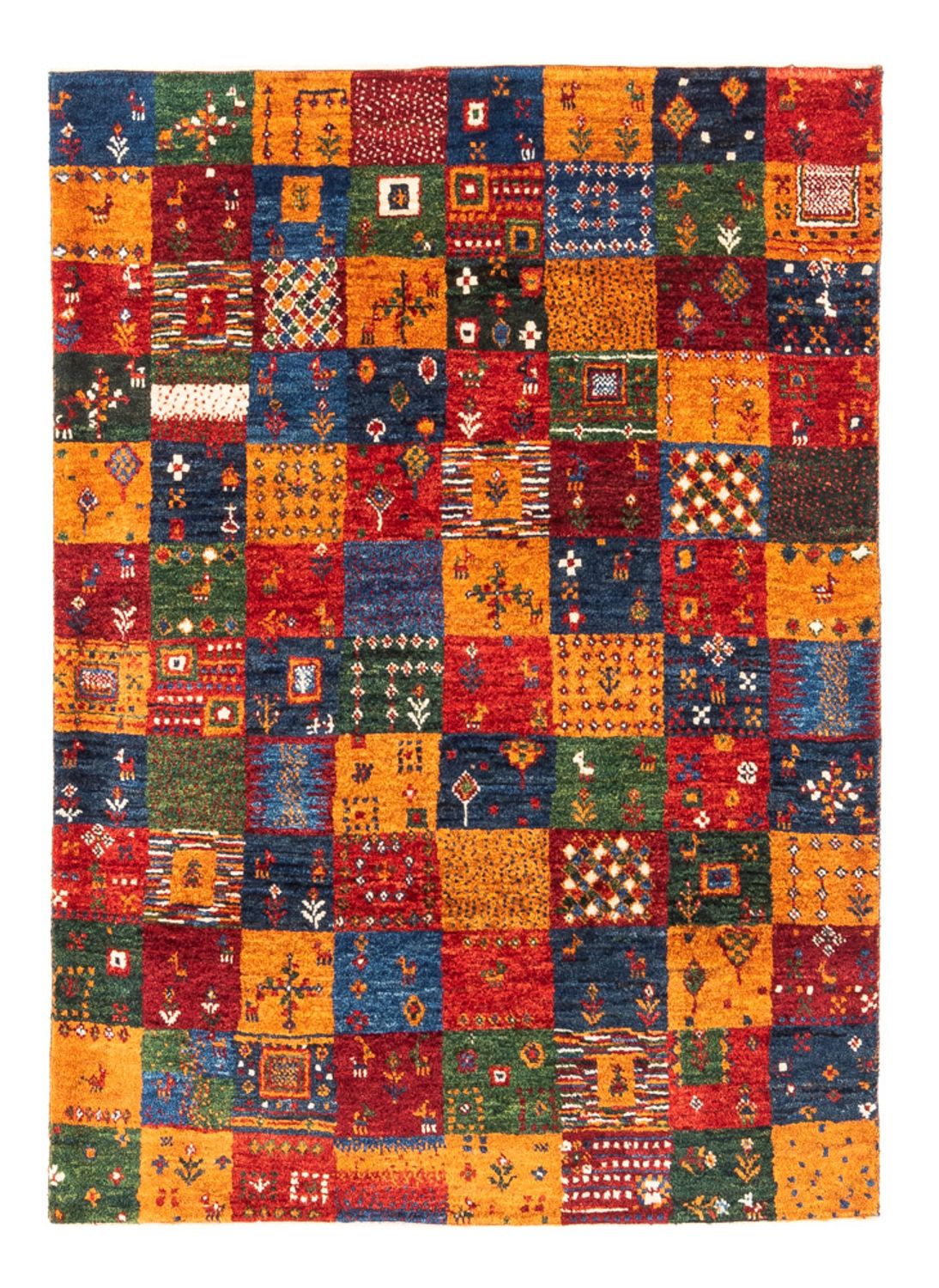 Alfombra Gabbeh - Loribaft Persa - Real - 119 x 85 cm - multicolor