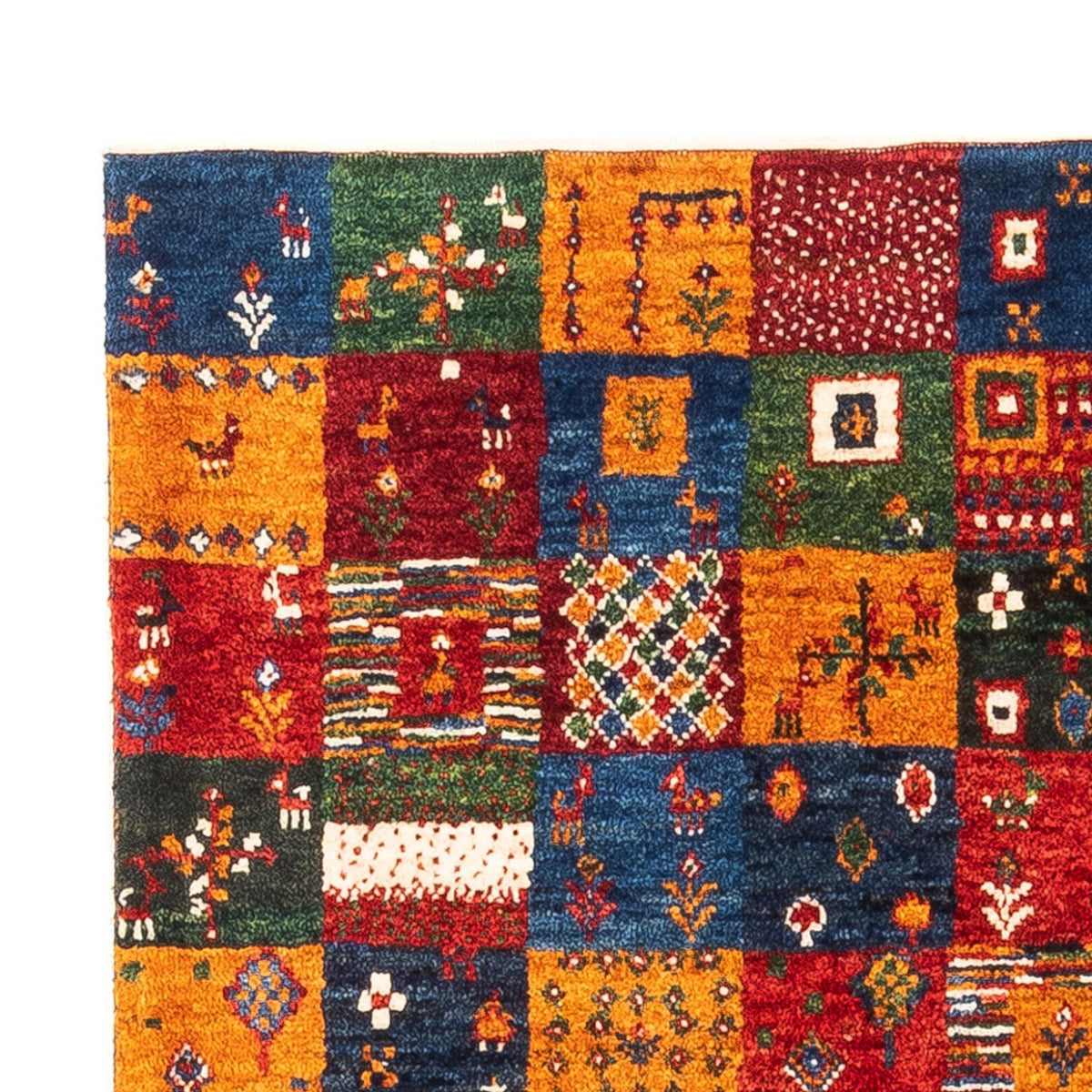 Alfombra Gabbeh - Loribaft Persa - Real - 119 x 85 cm - multicolor