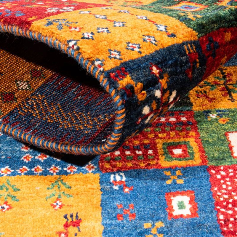 Alfombra Gabbeh - Loribaft Persa - Real - 119 x 85 cm - multicolor