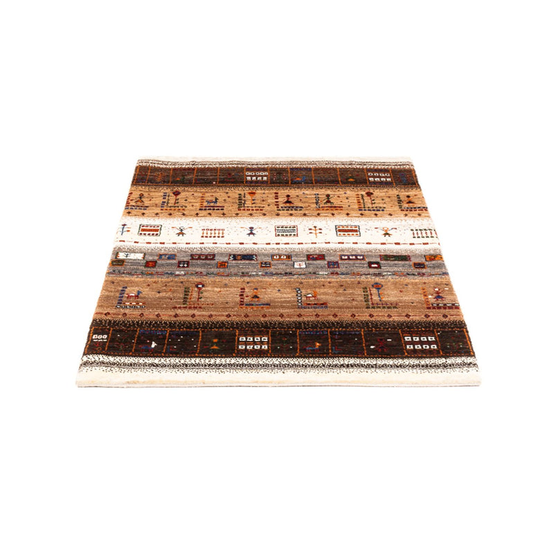 Alfombra Gabbeh - Loribaft Persa - Real - 124 x 85 cm - multicolor