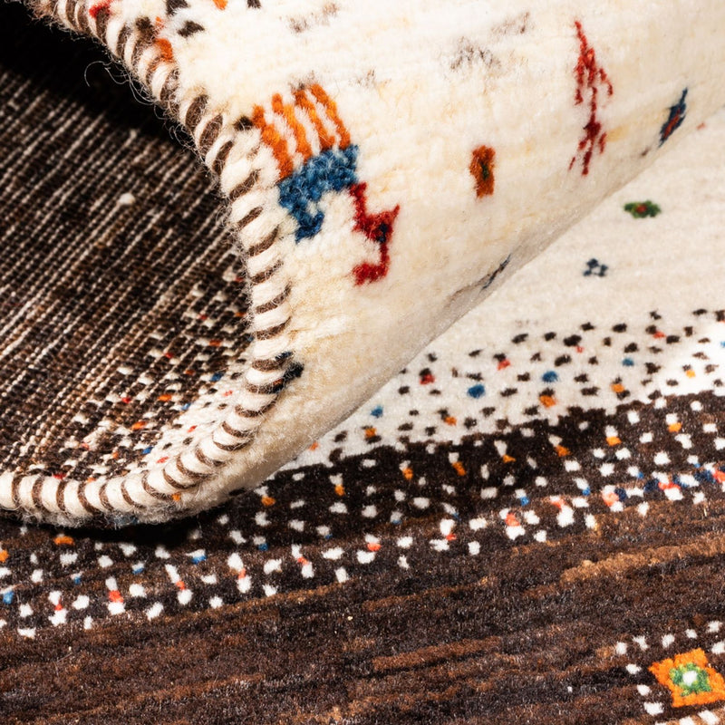 Alfombra Gabbeh - Loribaft Persa - Real - 136 x 84 cm - multicolor