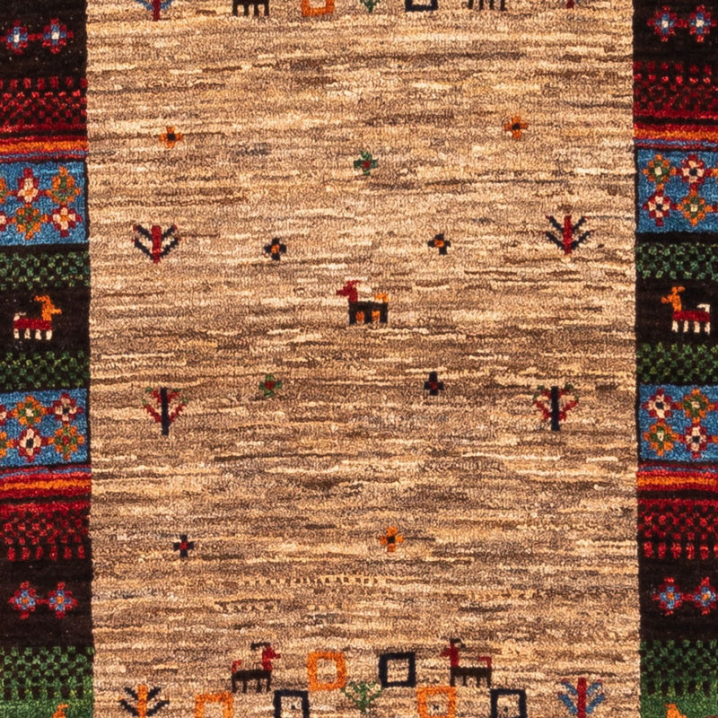 Alfombra Gabbeh - Loribaft Persa - Real - 125 x 87 cm - multicolor