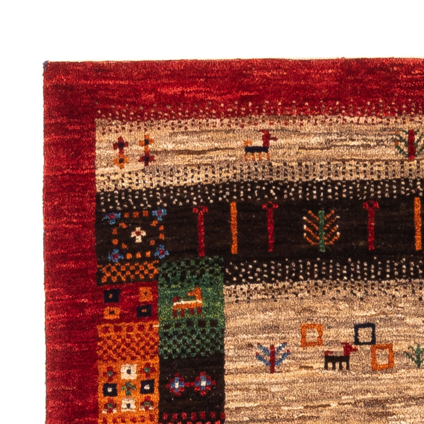 Loribaft Alfombra 125x87cm - Perserteppich Wollteppich