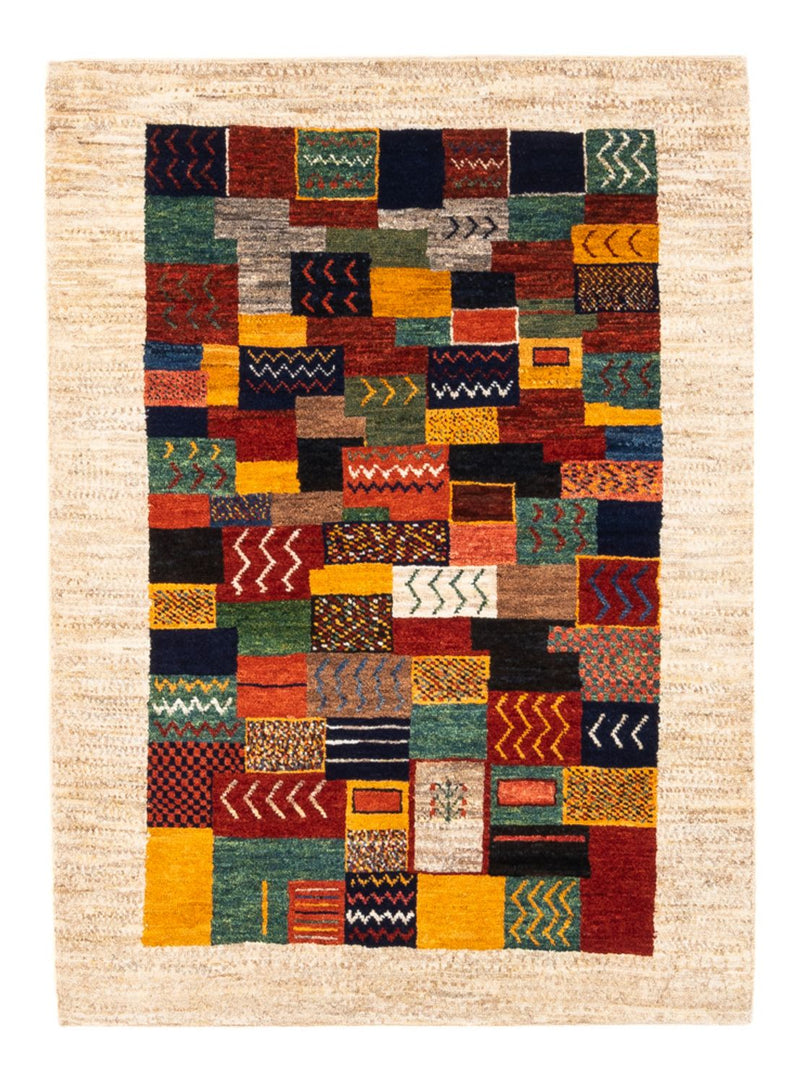 Alfombra Gabbeh - Loribaft Persa - Real - 114 x 85 cm - multicolor