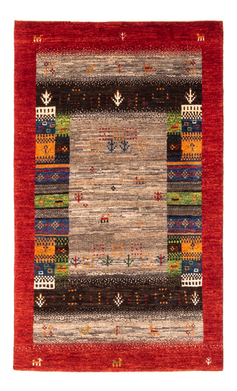 Alfombra Gabbeh - Loribaft Persa - Real - 128 x 80 cm - multicolor