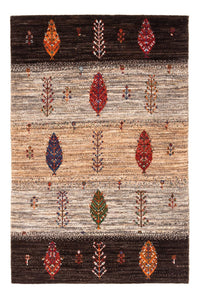 Alfombra Gabbeh - Loribaft Persa - Real - 126 x 85 cm - multicolor