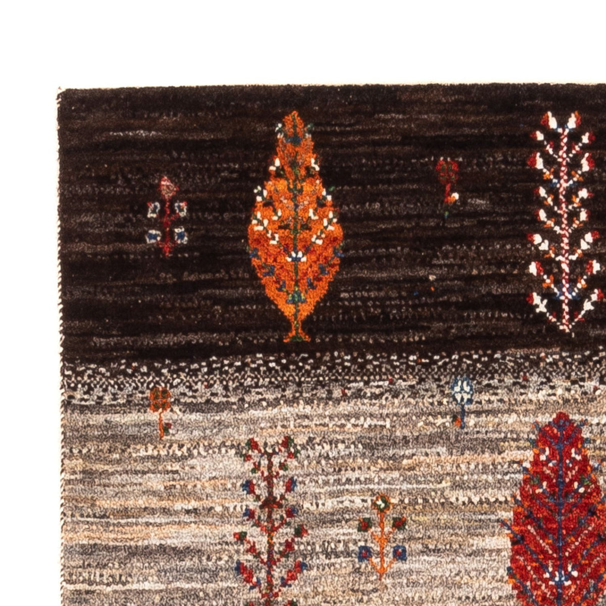 Alfombra Gabbeh - Loribaft Persa - Real - 126 x 85 cm - multicolor