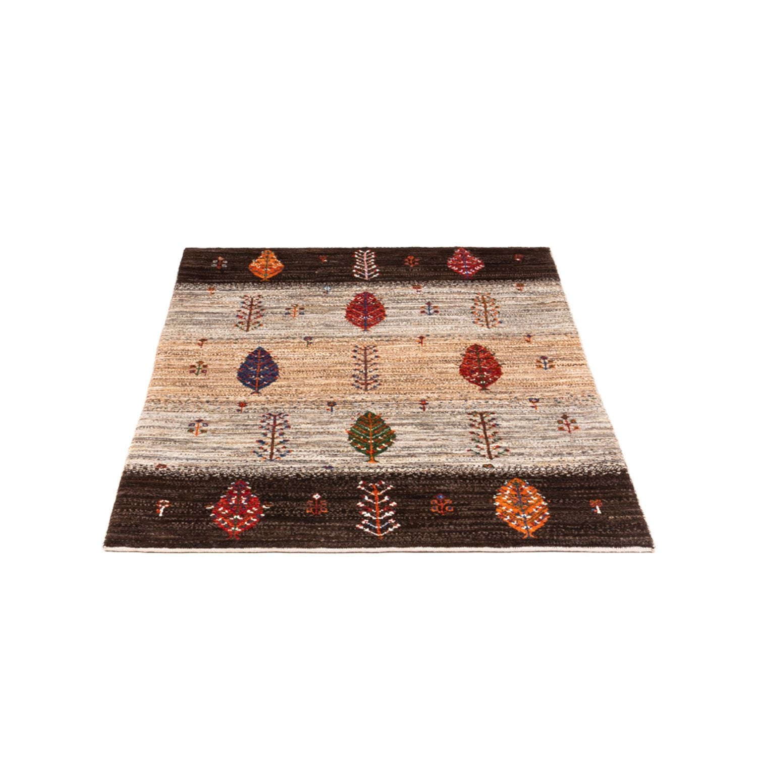 Alfombra Gabbeh - Loribaft Persa - Real - 126 x 85 cm - multicolor