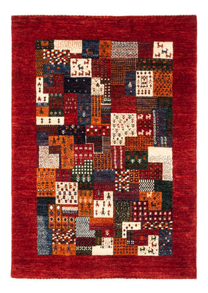 Alfombra Gabbeh - Loribaft Persa - Real - 120 x 85 cm - multicolor