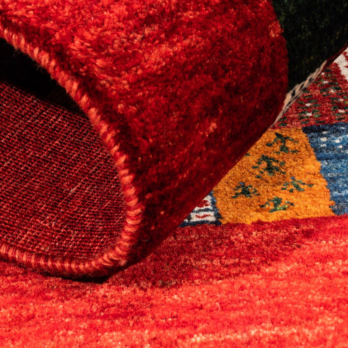 Alfombra Gabbeh - Loribaft Persa - Real - 120 x 85 cm - multicolor