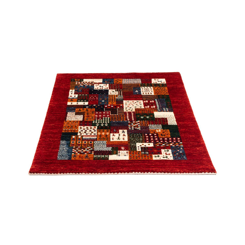 Alfombra Gabbeh - Loribaft Persa - Real - 120 x 85 cm - multicolor