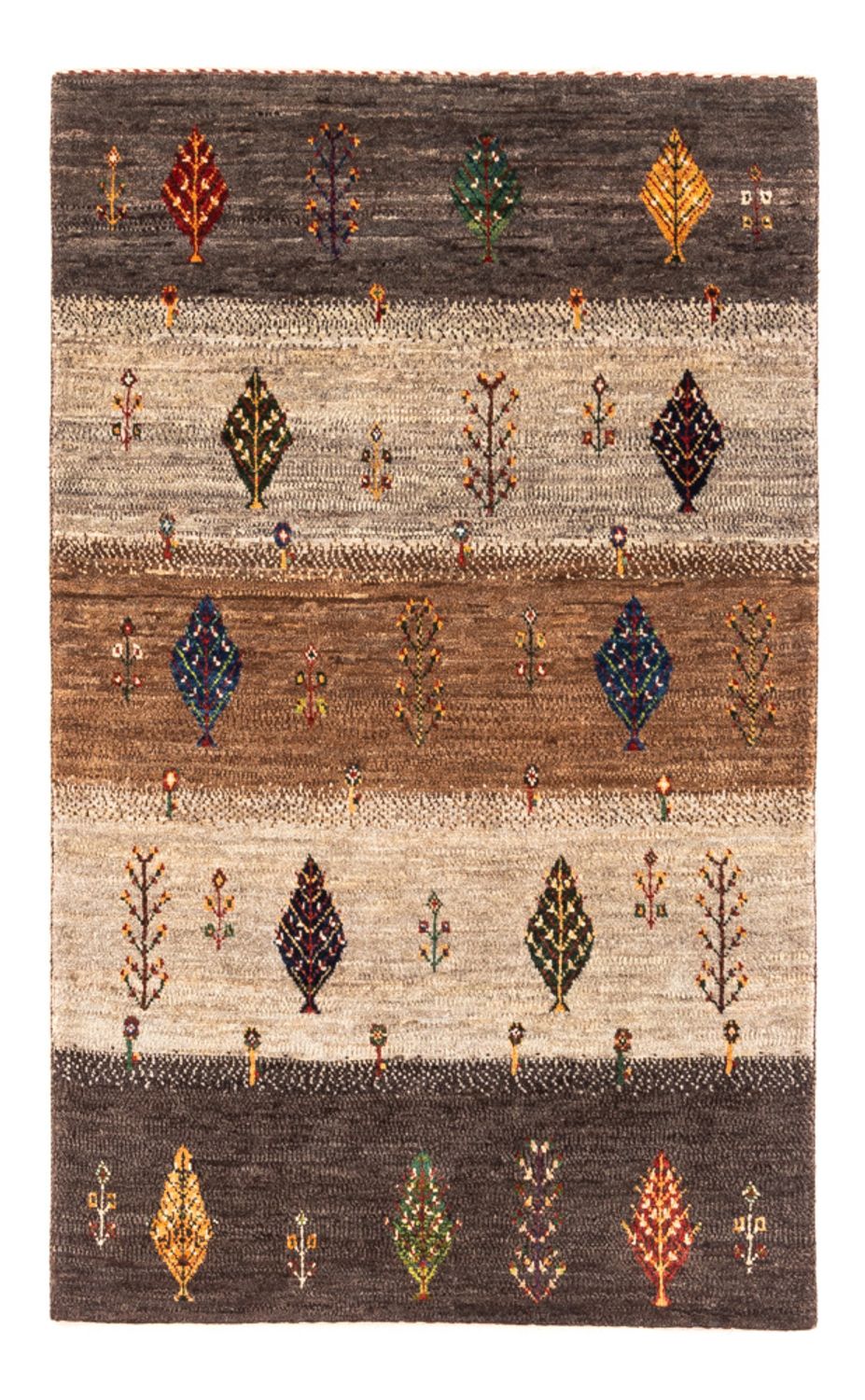 Alfombra Gabbeh - Loribaft Persa - Real - 130 x 84 cm - multicolor