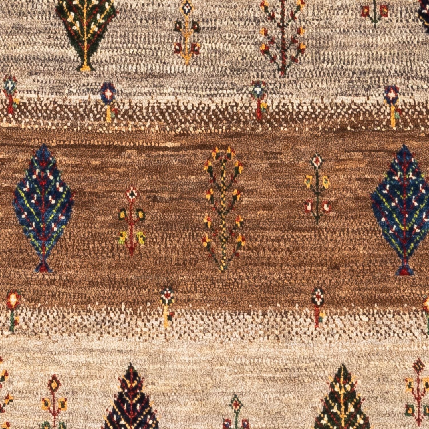 Alfombra Gabbeh - Loribaft Persa - Real - 130 x 84 cm - multicolor