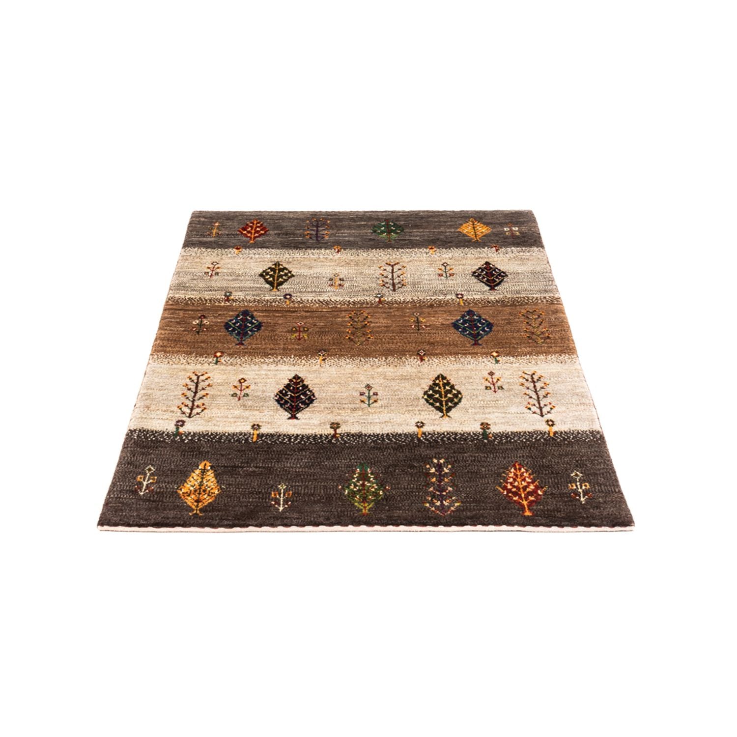Alfombra Gabbeh - Loribaft Persa - Real - 130 x 84 cm - multicolor