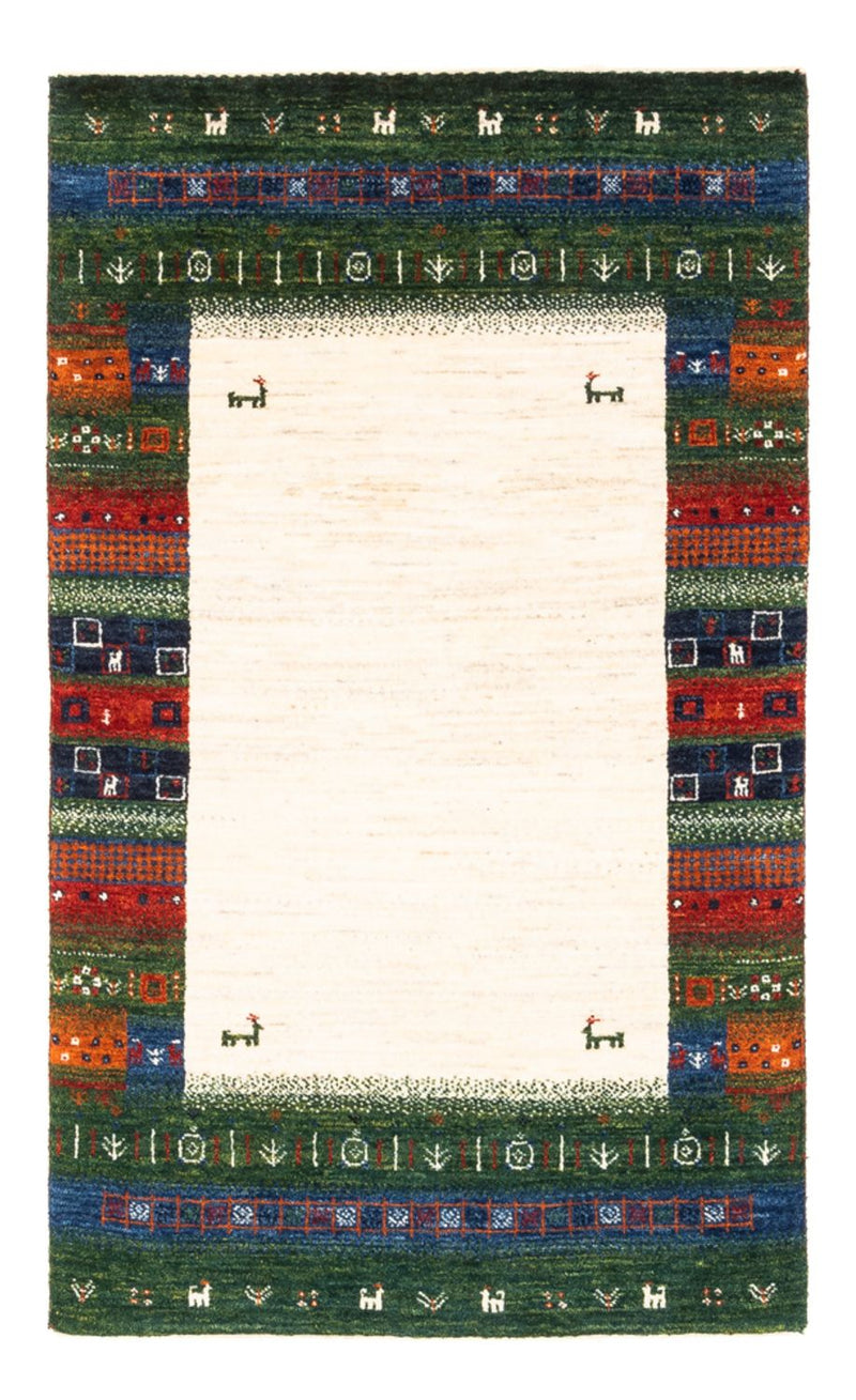 Alfombra Gabbeh - Loribaft Persa - Real - 132 x 83 cm - multicolor