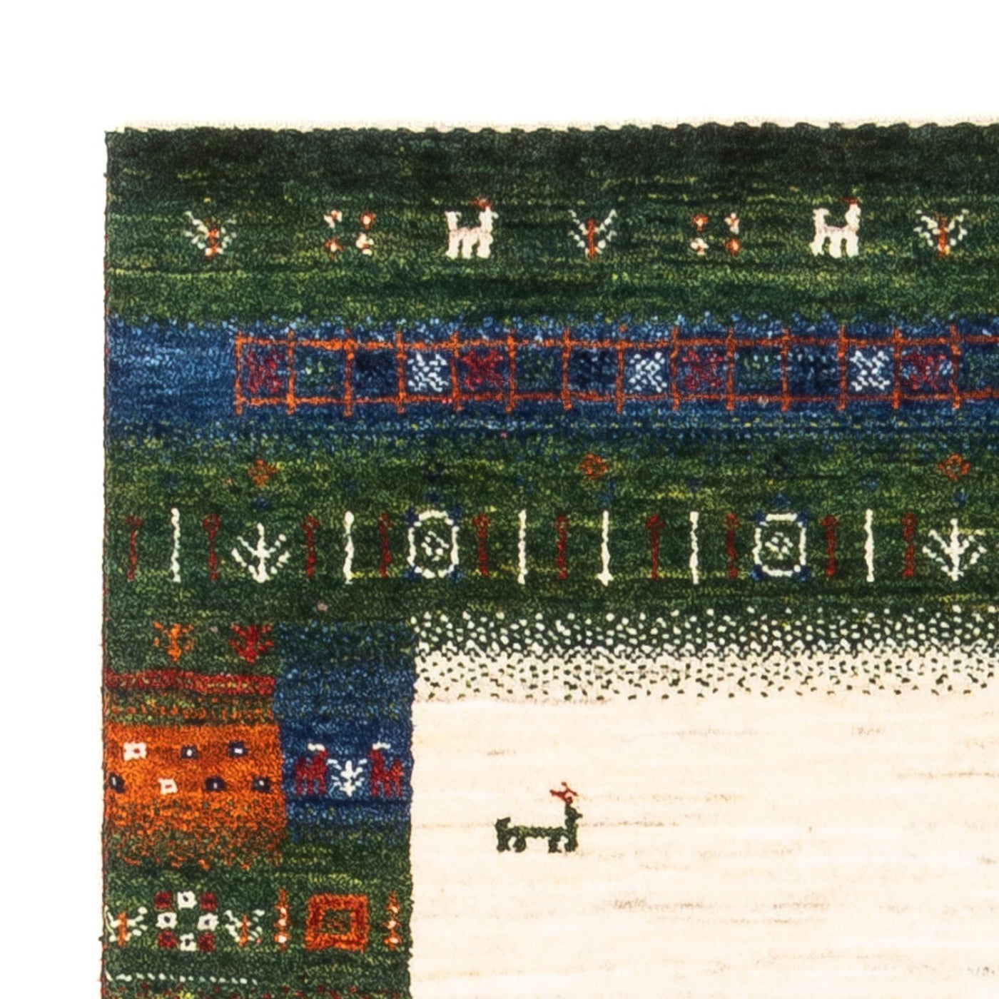 Loribaft Alfombra 132x83cm - Perserteppich Wollteppich