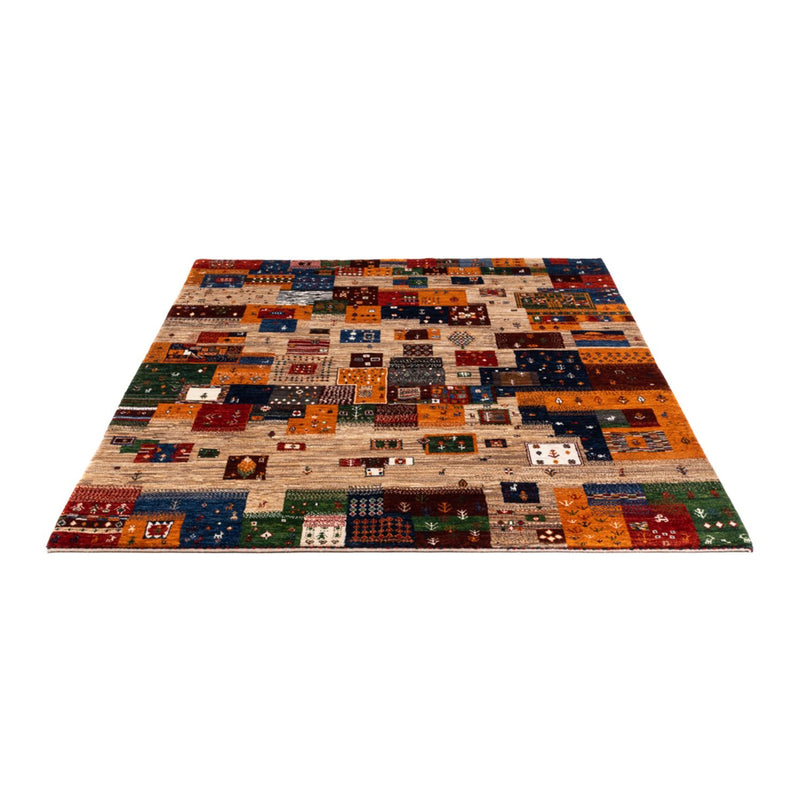 Alfombra Gabbeh - Loribaft Persa - Real - 192 x 152 cm - multicolor