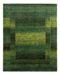 Alfombra Gabbeh - Loribaft Persa - 191 x 153 cm - verde