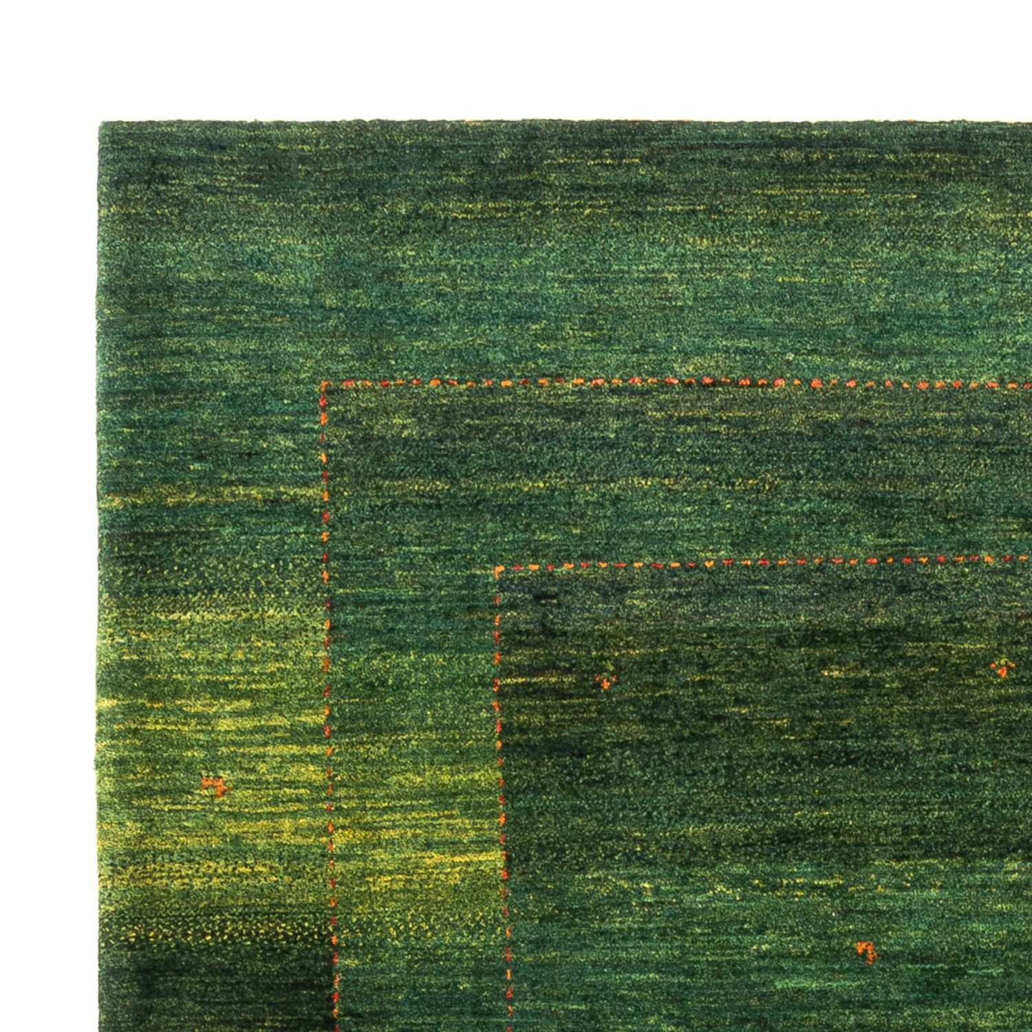 Alfombra Gabbeh - Loribaft Persa - 191 x 153 cm - verde