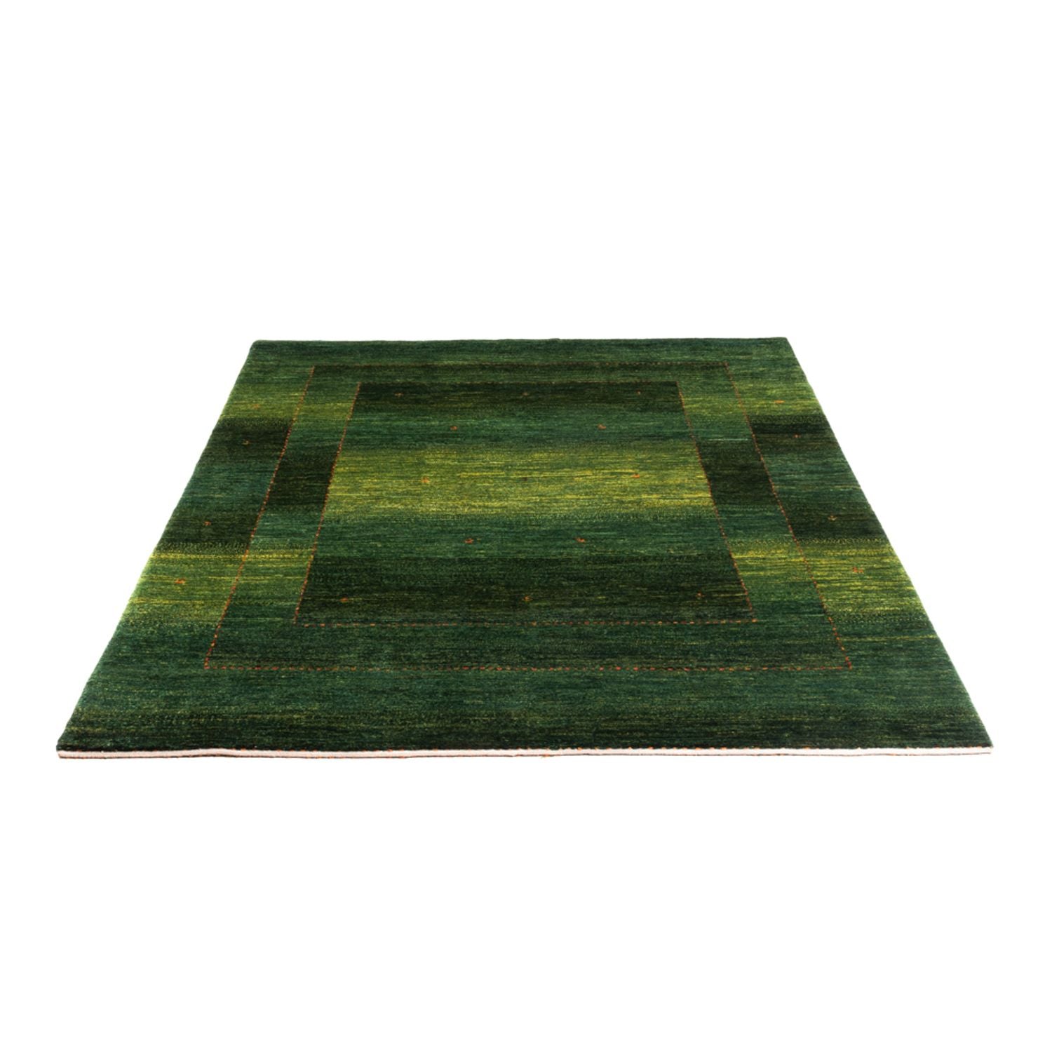 Alfombra Gabbeh - Loribaft Persa - 191 x 153 cm - verde