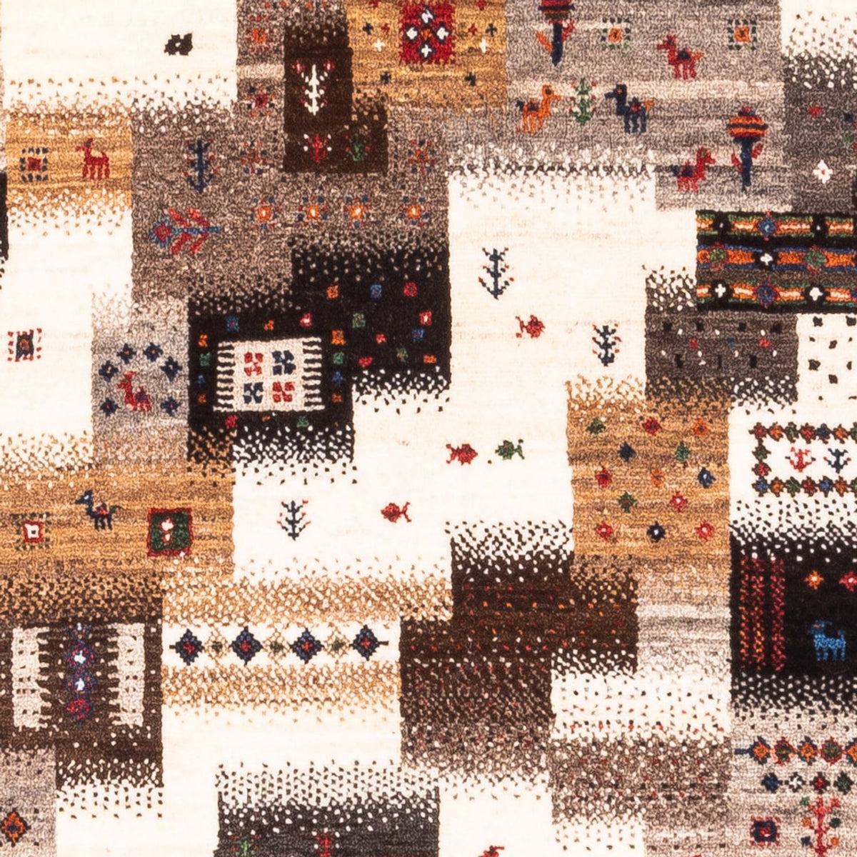 Alfombra Gabbeh - Loribaft Persa - Real - 147 x 85 cm - gris