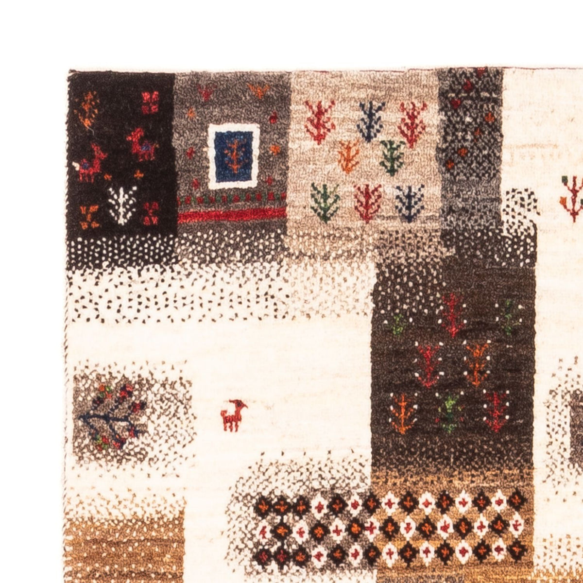 Alfombra Gabbeh - Loribaft Persa - Real - 147 x 85 cm - gris