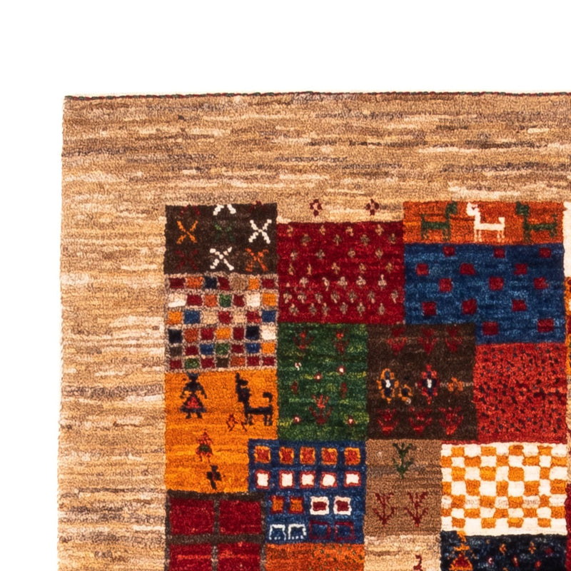 Alfombra Gabbeh - Loribaft Persa - Real - 145 x 89 cm - multicolor