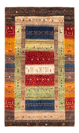 Alfombra Gabbeh - Loribaft Persa - Real - 145 x 90 cm - multicolor