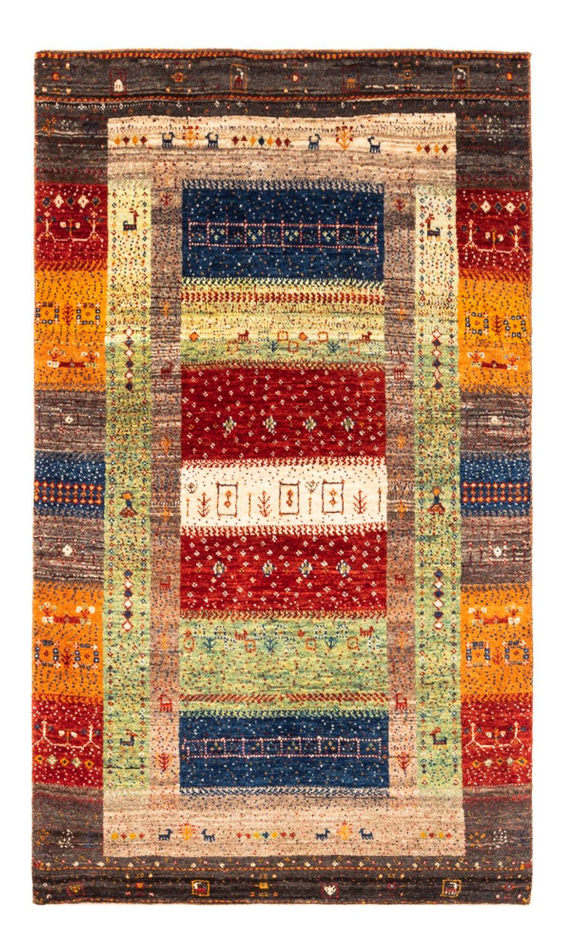 Alfombra Gabbeh - Loribaft Persa - Real - 145 x 90 cm - multicolor