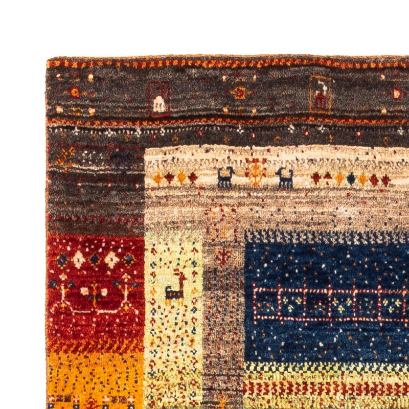 Alfombra Gabbeh - Loribaft Persa - Real - 145 x 90 cm - multicolor