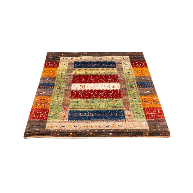 Alfombra Gabbeh - Loribaft Persa - Real - 145 x 90 cm - multicolor
