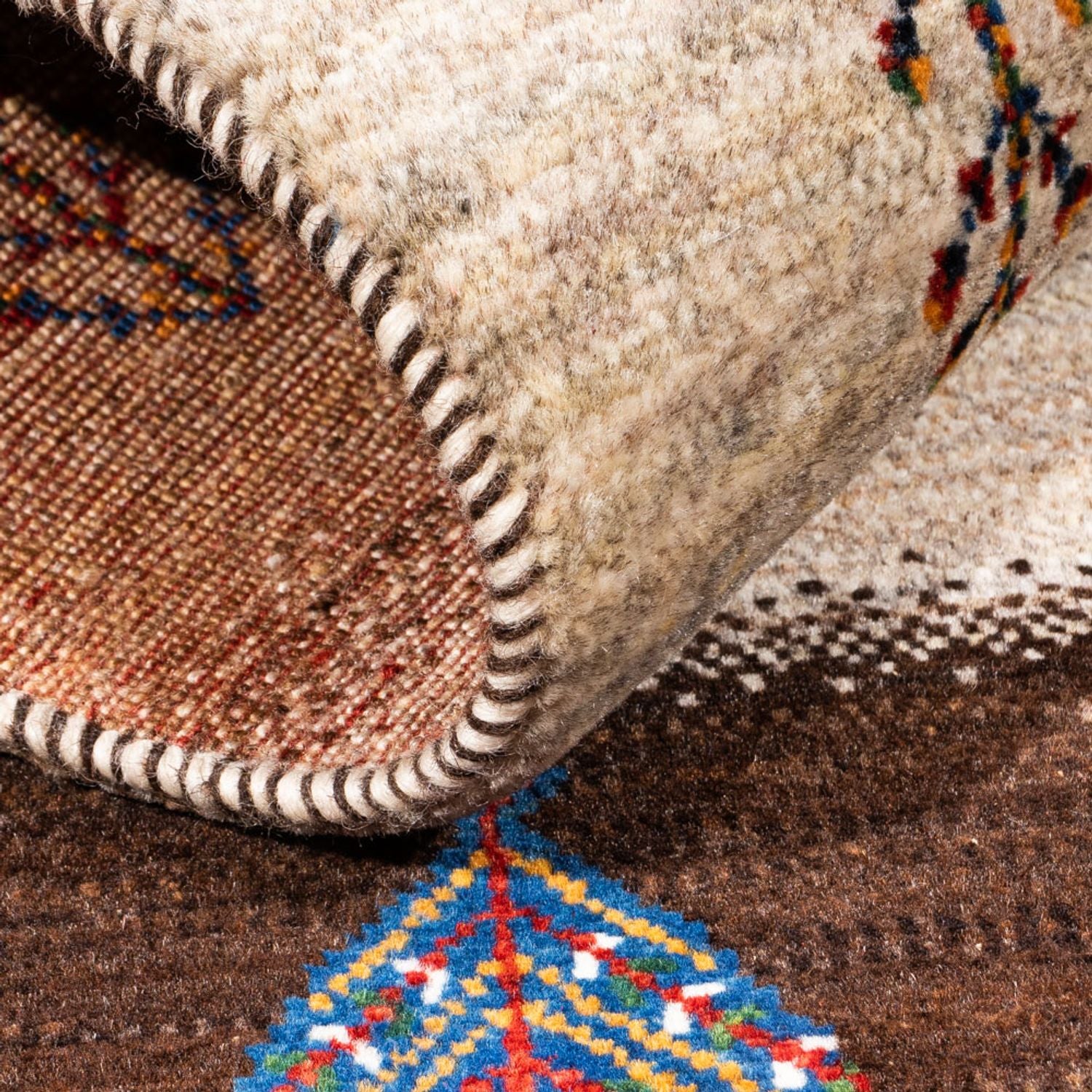 Alfombra Gabbeh - Loribaft Persa - Real - 147 x 85 cm - multicolor