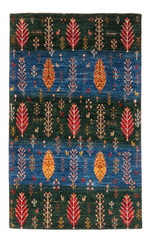 Alfombra Gabbeh - Loribaft Persa - Real - 132 x 84 cm - multicolor