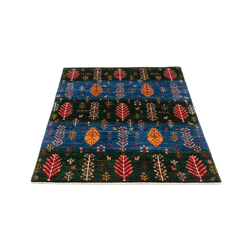Alfombra Gabbeh - Loribaft Persa - Real - 132 x 84 cm - multicolor