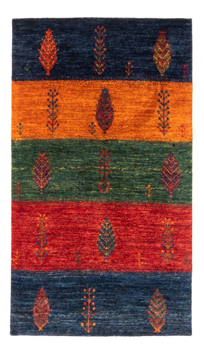 Alfombra Gabbeh - Loribaft Persa - Real - 138 x 84 cm - multicolor