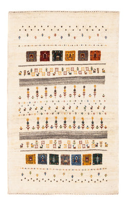 Alfombra Gabbeh - Loribaft Persa - Real - 122 x 78 cm - crema