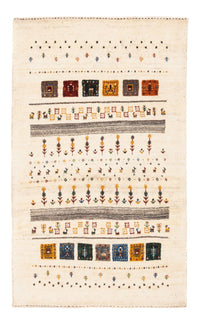 Alfombra Gabbeh - Loribaft Persa - Real - 122 x 78 cm - crema