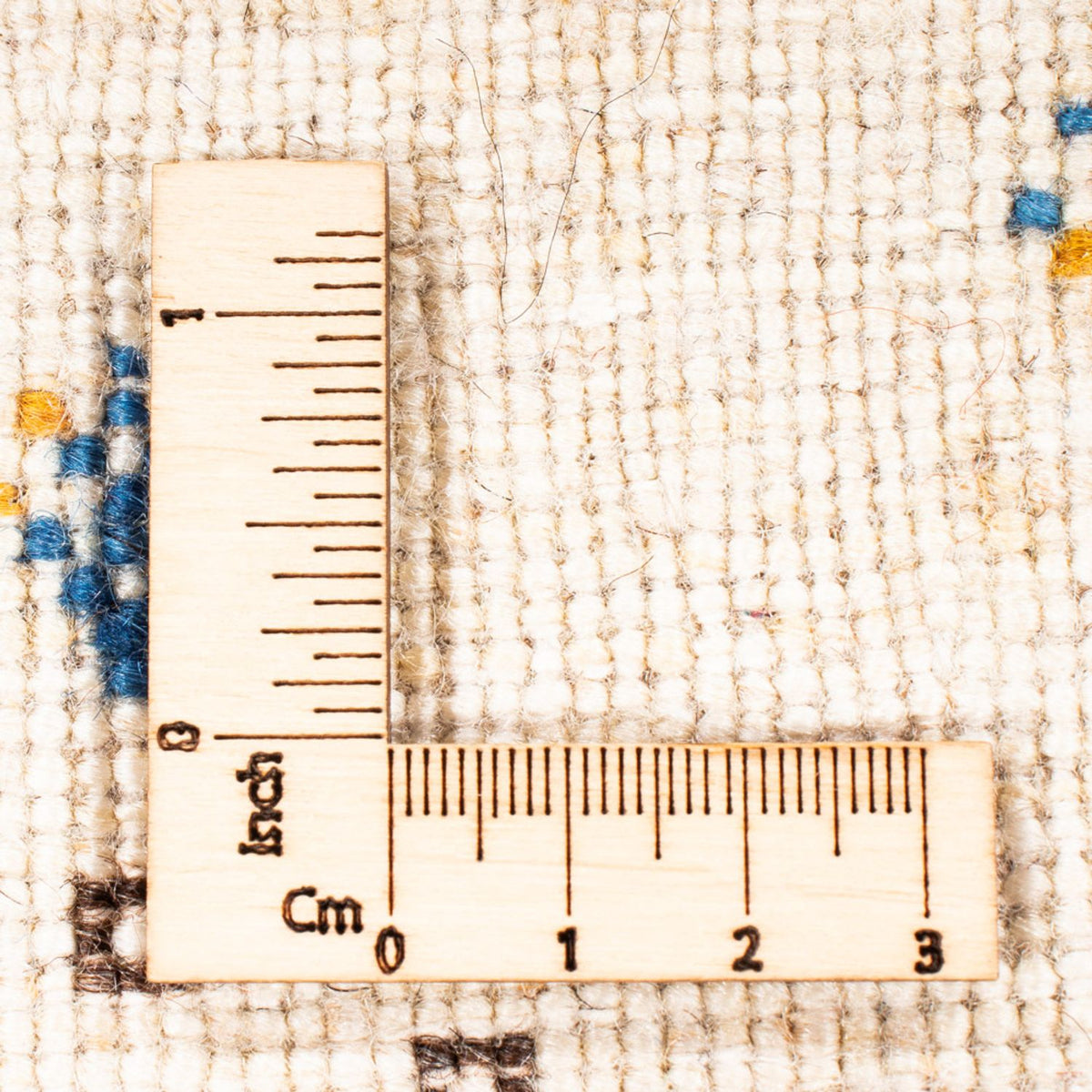 Alfombra Gabbeh - Loribaft Persa - Real - 122 x 78 cm - crema