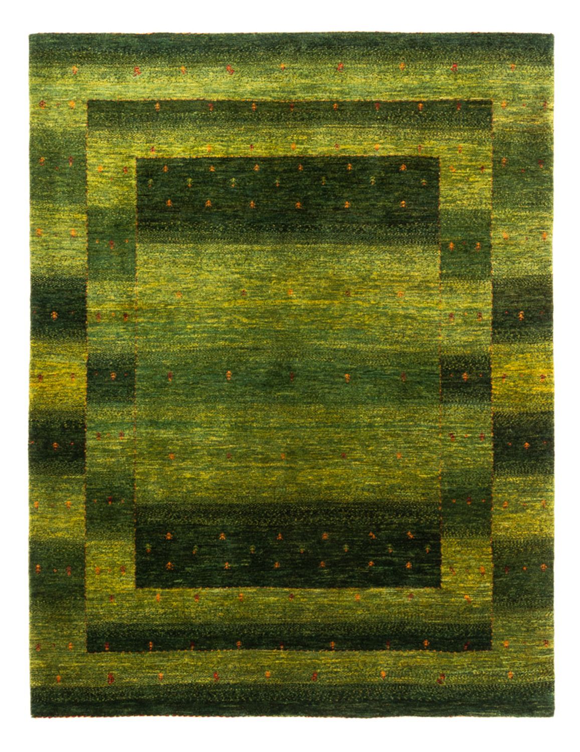 Alfombra Gabbeh - Loribaft Persa - 202 x 151 cm - verde