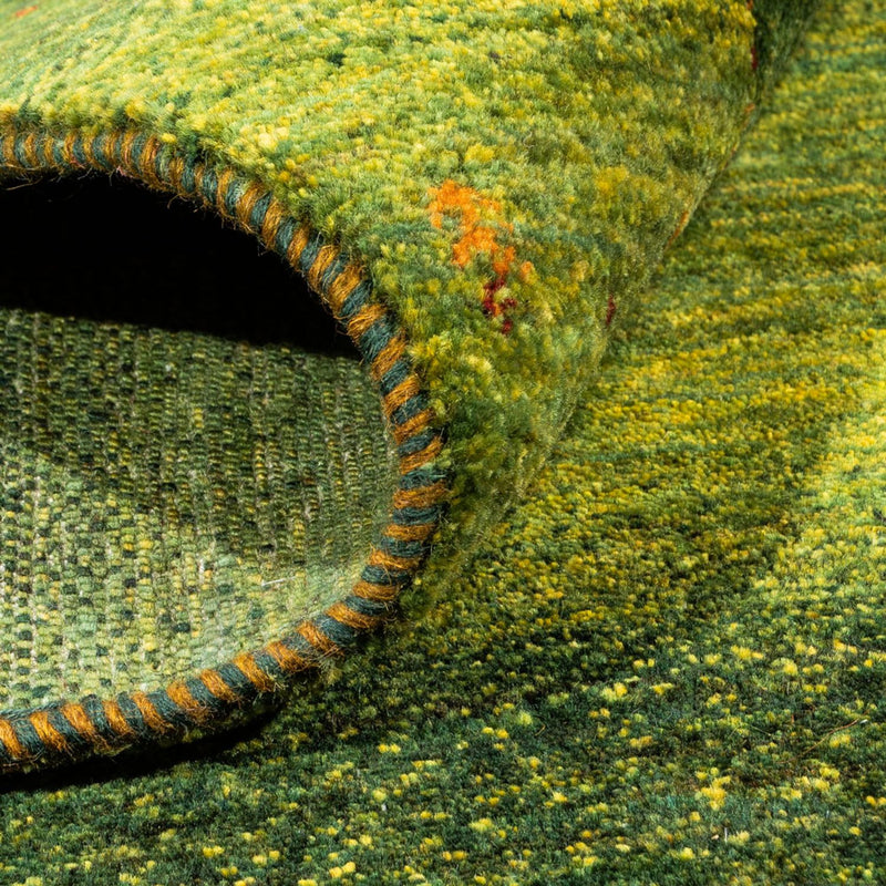 Alfombra Gabbeh - Loribaft Persa - 202 x 151 cm - verde