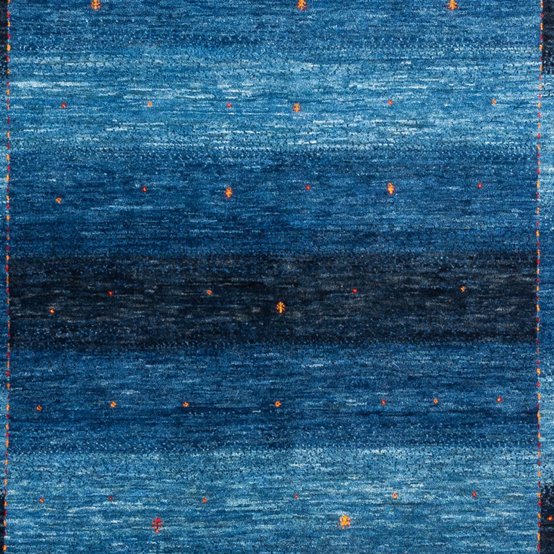 Alfombra Gabbeh - Loribaft Persa - 215 x 152 cm - azul
