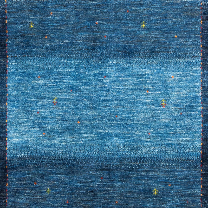 Alfombra Gabbeh - Loribaft Persa - 213 x 144 cm - azul
