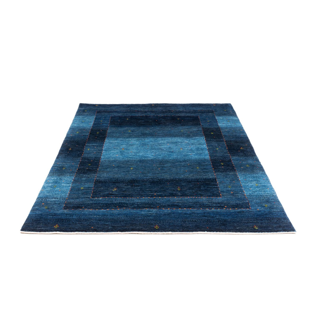 Alfombra Gabbeh - Loribaft Persa - 213 x 144 cm - azul