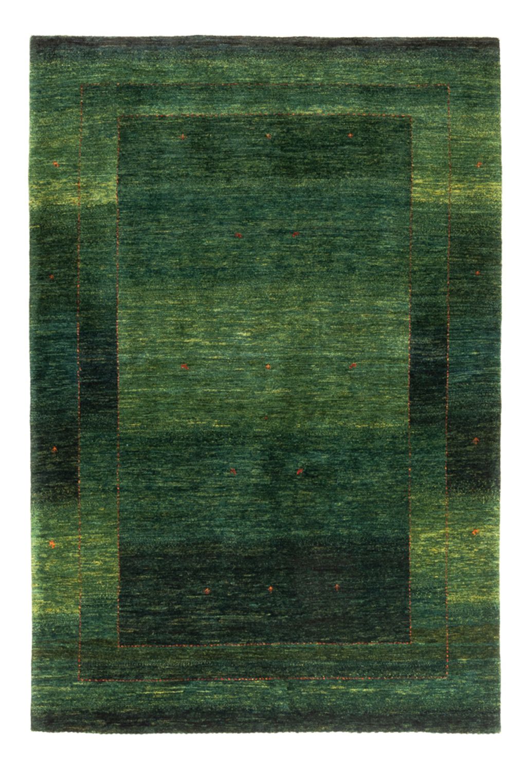 Alfombra Gabbeh - Loribaft Persa - 197 x 135 cm - verde