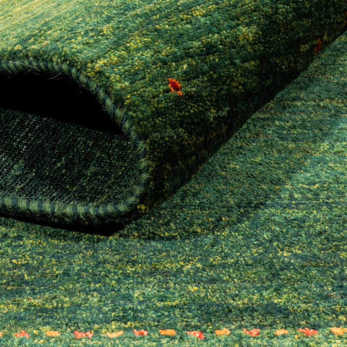 Alfombra Gabbeh - Loribaft Persa - 200 x 160 cm - verde