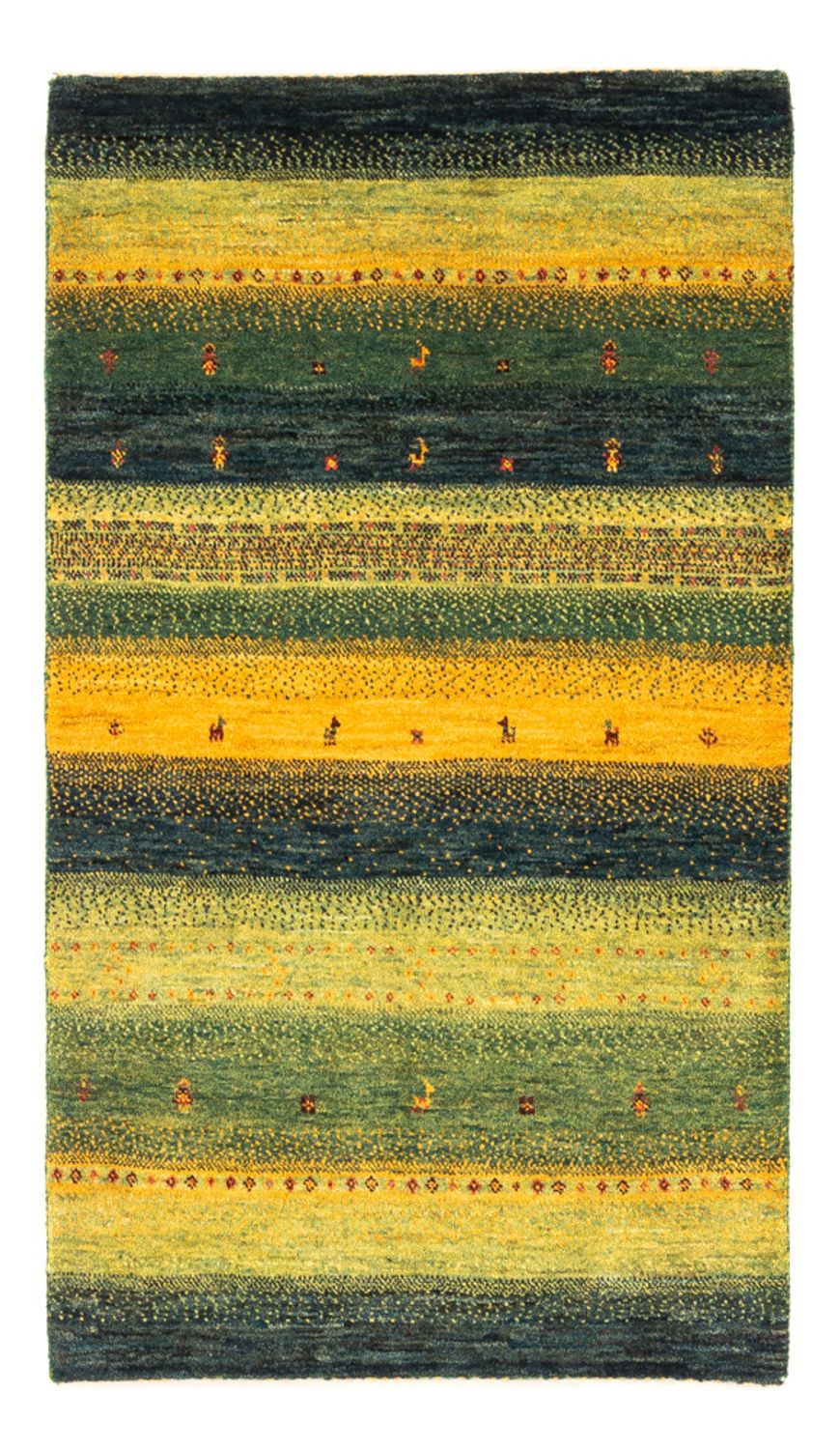 Alfombra Gabbeh - Loribaft Persa - Real - 133 x 82 cm - verde