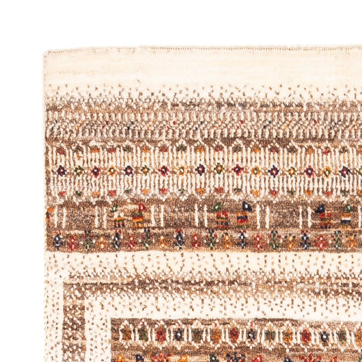 Alfombra Gabbeh - Loribaft Persa - Real - 136 x 84 cm - multicolor